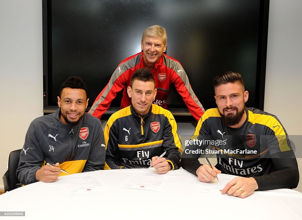 Arsenal Announce New Contracts for Francis Coquelin, Laurent Koscielny and Olivier Giroud