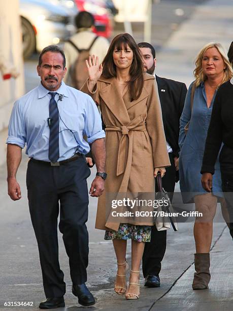 Jessica Biel is seen at 'Jimmy Kimmel Live' on January 11, 2017 in Los Angeles, California.