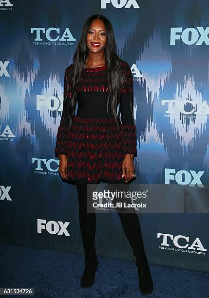 Naomi Campbell attends the 2017 Winter TCA Tour - FOX All-Star Party on January 11, 2017 in Pasadena, California.