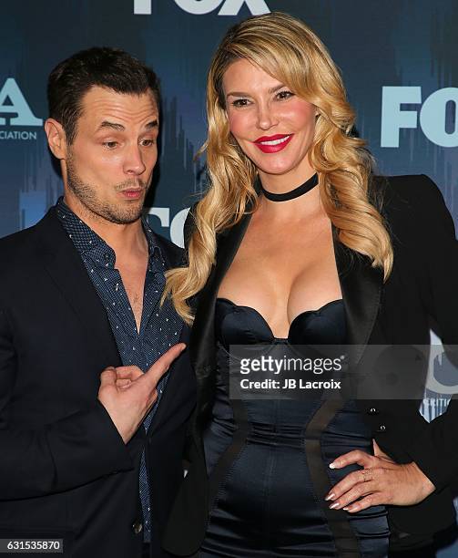 Dean Sheremet and Brandi Glanville attend the 2017 Winter TCA Tour - FOX All-Star Party on January 11, 2017 in Pasadena, California.