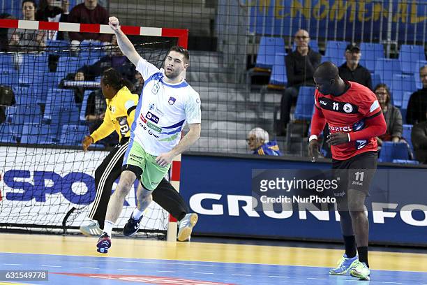 Janc Blaz 8 during Slovenia v Angola, Handball Match grup B of 25th Men´s World Championship in Metz, France, on 12 January 2017.