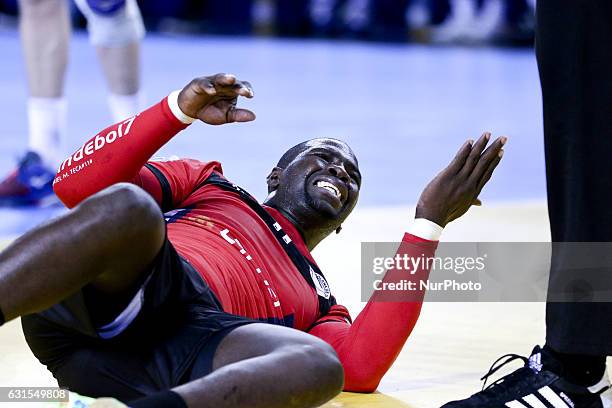 Teca Gabriel 11 during Slovenia v Angola, Handball Match grup B of 25th Men´s World Championship in Metz, France, on 12 January 2017.