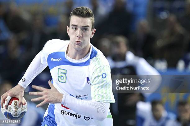 Henigman Nik 5 during Slovenia v Angola, Handball Match grup B of 25th Men´s World Championship in Metz, France, on 12 January 2017.