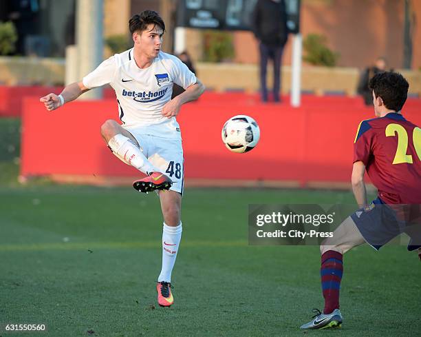 Ugur Tezel of Hertha BSC during the test match between UD Poblense and Hertha BSC on January 12, 2017 in Palma de Mallorca, Spain.