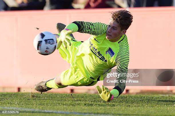 Dennis Smarsch of Hertha BSC during the test match between UD Poblense and Hertha BSC on January 12, 2017 in Palma de Mallorca, Spain.