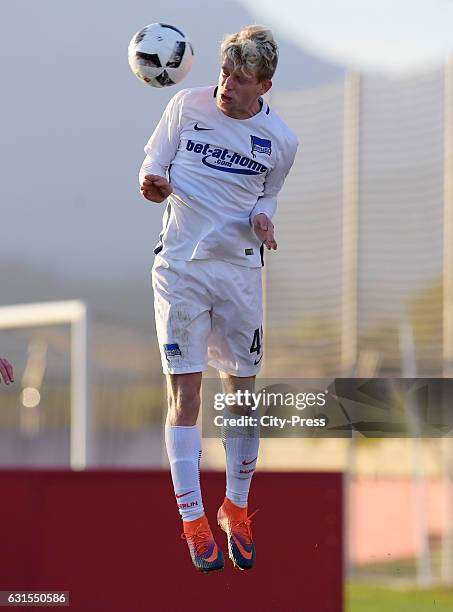 Arne Maier of Hertha BSC during the test match between UD Poblense and Hertha BSC on January 12, 2017 in Palma de Mallorca, Spain.