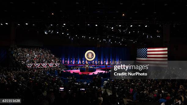 On Tuesday, January 10, U.S. President Barack Obama delivered his farewell address to the American people at McCormick Place in Chicago, Illinois.