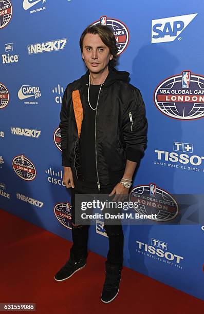 Jonathan Cheban attends the Denver Nuggets v Indiana Pacers game during NBA Global Games London 2017 at The O2 Arena on January 12, 2017 in London,...