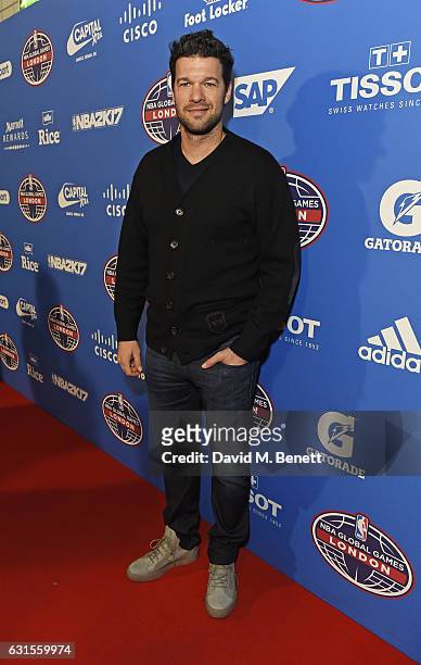 Michael Ballack attends the Denver Nuggets v Indiana Pacers game during NBA Global Games London 2017 at The O2 Arena on January 12, 2017 in London,...