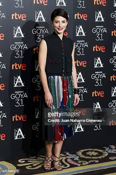 Barbara Lennie attends Goya Awards Candidates 2016 Cocktail at Ritz Hotel on January 12, 2017 in Madrid, Spain.