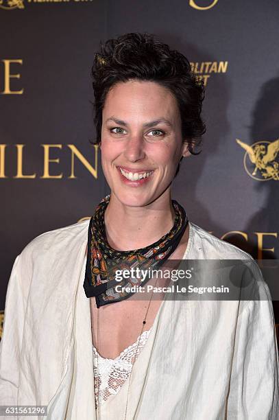 Julie Fournier attends "Silence" Premiere at Musee National Des Arts Asiatiques - Guimet on January 12, 2017 in Paris, France.