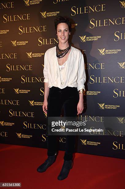 Julie Fournier attends "Silence" Premiere at Musee National Des Arts Asiatiques - Guimet on January 12, 2017 in Paris, France.