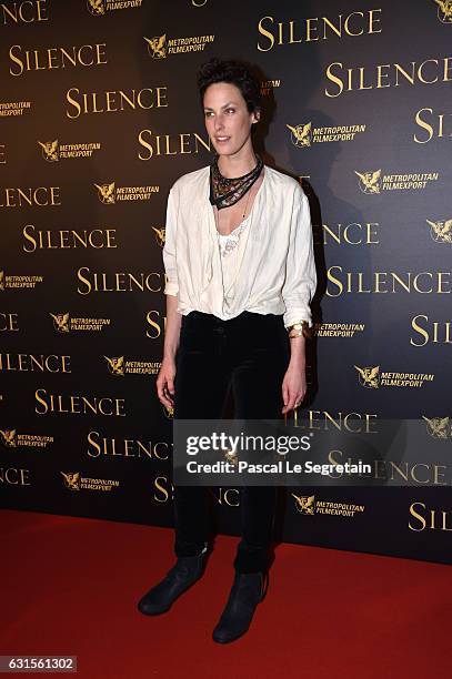 Julie Fournier attends "Silence" Premiere at Musee National Des Arts Asiatiques - Guimet on January 12, 2017 in Paris, France.