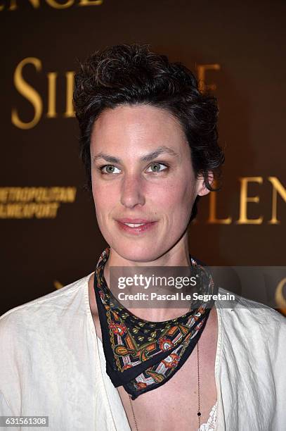 Julie Fournier attends "Silence" Premiere at Musee National Des Arts Asiatiques - Guimet on January 12, 2017 in Paris, France.