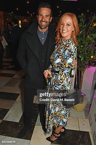 Gethin Jones and Sarah-Jane Mee attend the launch of Bunga Bunga in Covent Garden on January 12, 2017 in London, England.