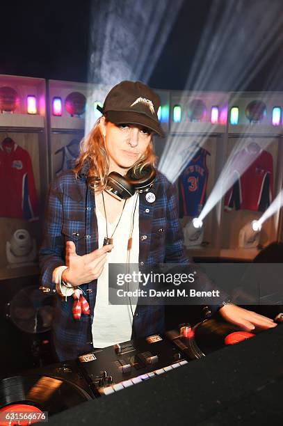 Samantha Ronson DJs at the NBA Global Game London 2017 after party at The O2 Arena on January 12, 2017 in London, England.