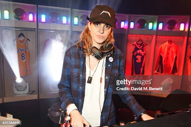 Samantha Ronson DJs at the NBA Global Game London 2017 after party at The O2 Arena on January 12, 2017 in London, England.