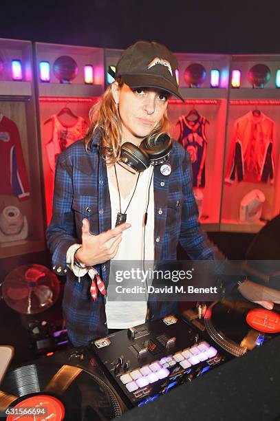 Samantha Ronson DJs at the NBA Global Game London 2017 after party at The O2 Arena on January 12, 2017 in London, England.