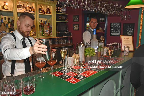 General view of the atmosphere at the launch of Bunga Bunga in Covent Garden on January 12, 2017 in London, England.