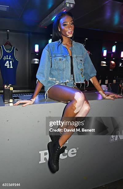 Winnie Harlow attends the NBA Global Game London 2017 after party at The O2 Arena on January 12, 2017 in London, England.