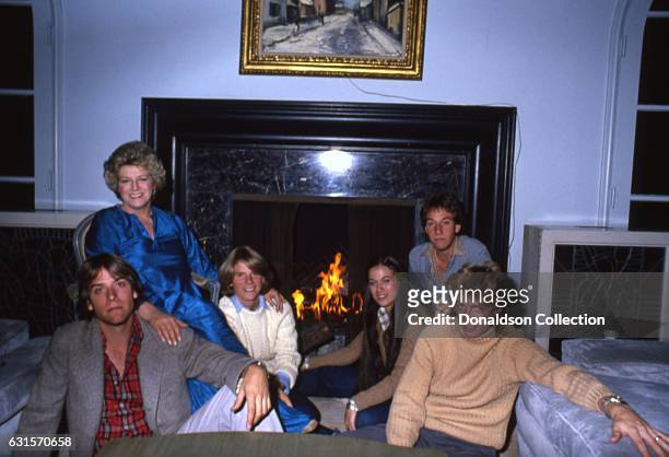 Actress Rosemary Clooney poses for a portrait at home with her children in Miguel Ferrer, Rafael Ferrer, Gabriel Ferrer, Monsita Ferrer, Maria Ferrer...