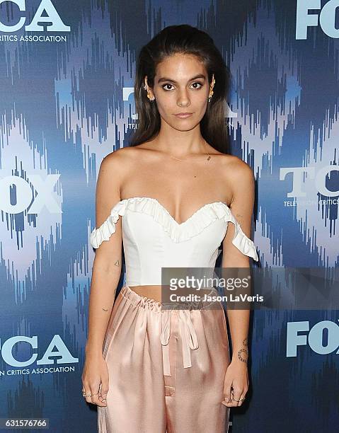 Actress Caitlin Stasey attends the 2017 FOX All-Star Party at Langham Hotel on January 11, 2017 in Pasadena, California.