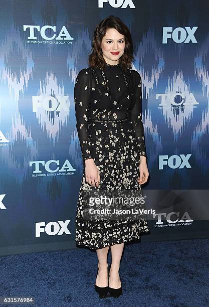 Actress Conor Leslie attends the 2017 FOX All-Star Party at Langham Hotel on January 11, 2017 in Pasadena, California.