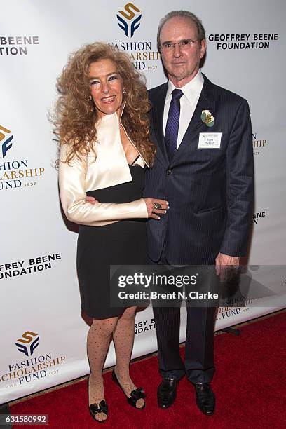 Executive vice president of Geoffrey Beene Mara Hutton and CEO & president of Geoffrey Beene Thompson Hutton attend the 80th Annual YMA Fashion...