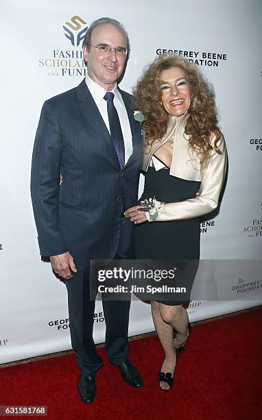 Thompson Hutton and executive vice president, Geoffrey Beene Foundation Mara Hutton attends the 80th Annual YMA Fashion Scholarship Fund Geoffrey...