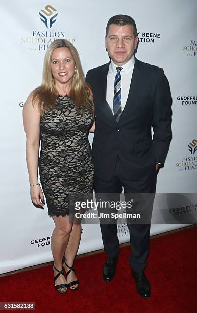 Kelly Murro and TV personality Tom Murro attends the 80th Annual YMA Fashion Scholarship Fund Geoffrey Beene National Scholarship Awards at Grand...
