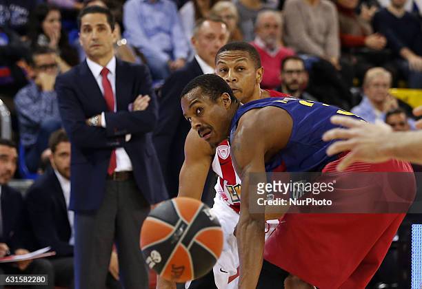Alex Renfroe during the match between FC Barcelona and Olympiacos, corresponding to the week 17 of the Euroleague, on 12 january 2017.