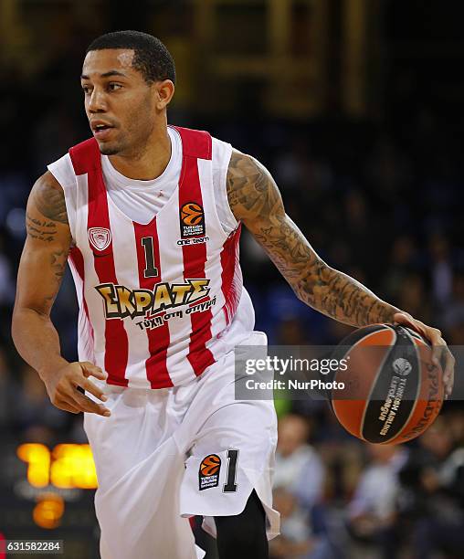 Erick Green during the match between FC Barcelona and Olympiacos, corresponding to the week 17 of the Euroleague, on 12 january 2017.