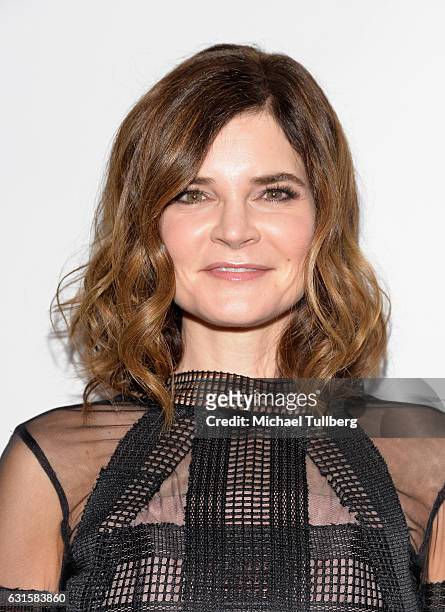 Actress Betsy Brandt attends the premiere Of Breaking Glass Pictures' "Claire In Motion" at Laemmle Monica Film Center on January 12, 2017 in Santa...