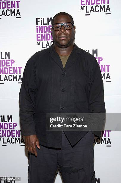 Director Steve McQueen arrives to the premiere of Magnolia Pictures' 'I Am Not Your Negro' at LACMA on January 12, 2017 in Los Angeles, California.