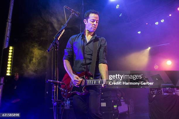 Tom Linton of the band Jimmy Eat World performs at The Observatory on January 12, 2017 in Santa Ana, California.