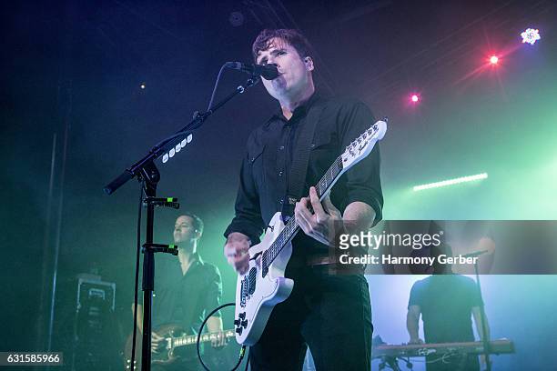 Jim Adkins of the band Jimmy Eat World performs at The Observatory on January 12, 2017 in Santa Ana, California.