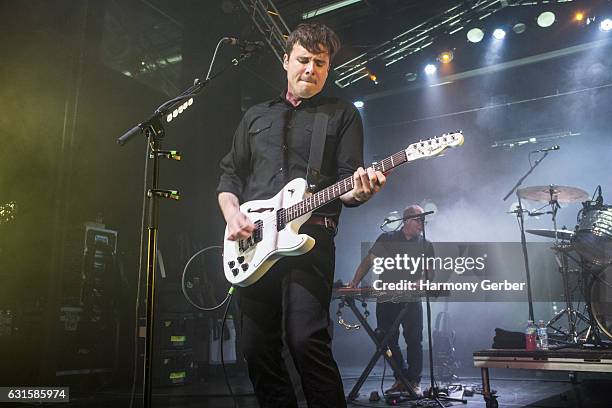 Jim Adkins of the band Jimmy Eat World performs at The Observatory on January 12, 2017 in Santa Ana, California.