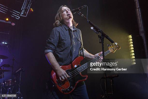 Rick Burch of the band Jimmy Eat World performs at The Observatory on January 12, 2017 in Santa Ana, California.