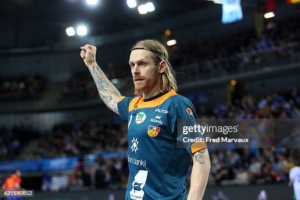 Bjorgvin Pall Gustavsson of Iceland during the IHF Men's World Championship match between Spain and Iceland, preliminary round, at on January 12,...