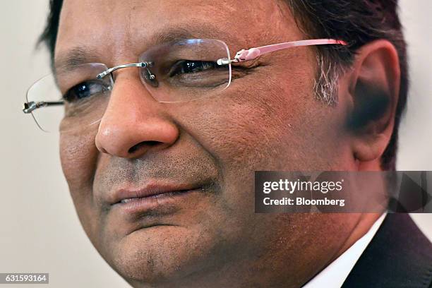 Ajay Singh, chairman of SpiceJet Ltd., attends a news conference in New Delhi, India, on Friday, Jan. 13, 2017. Boeing Co. Won an order for 205...