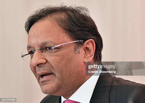 Ajay Singh, chairman of SpiceJet Ltd., speaks during a news conference in New Delhi, India, on Friday, Jan. 13, 2017. Boeing Co. Won an order for 205...