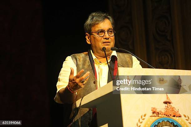 Bollywood director and producer Subhash Ghai during the first Pravasi Haryana Divas, organised by Government of Haryana with Confederation of Indian...