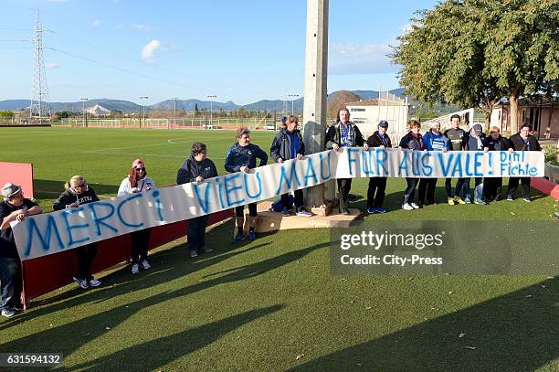 Fans during the training camp on January 13, 2017 in Palma de Mallorca, Spain.