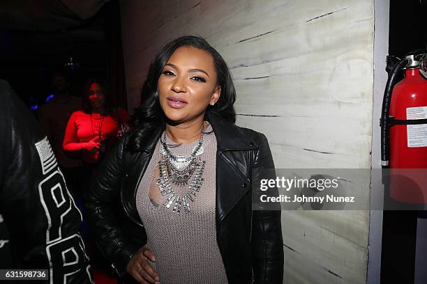 Tara Wallace attends the Peter Gunz Love & Hiphop Birthday Celebration on January 12, 2017 in New York City.