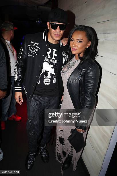 Peter Gunz and Tara Wallace attend the Peter Gunz Love & Hiphop Birthday Celebration on January 12, 2017 in New York City.