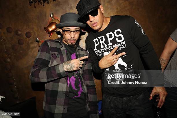 Cory Gunz and Peter Gunz attend the Peter Gunz Love & Hiphop Birthday Celebration on January 12, 2017 in New York City.