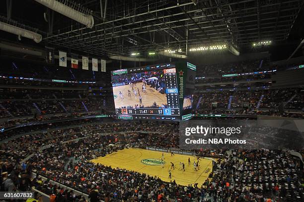 General view at Arena Ciudad de México during the Dallas Mavericks game against the Phoenix Suns as part of NBA Global Games on January 12, 2017 in...