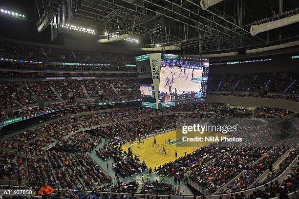 General view at Arena Ciudad de México during the Dallas Mavericks game against the Phoenix Suns as part of NBA Global Games on January 12, 2017 in...