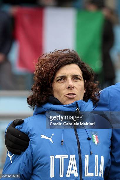 Rita Guarino manager of Italy U17 women's during the International Friendly match between Italy U17 and Norway U17 at Coverciano on January 13, 2017...