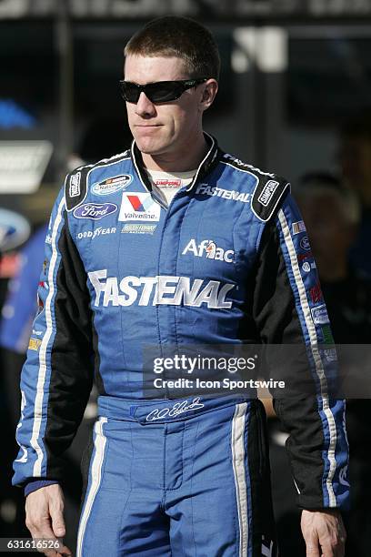 Carl Edwards Roush Clean Tech Ford during practice for the 2011 Sam's Town 300 Nationwide Series race at Las Vegas Motor Speedway in Las Vegas, NV